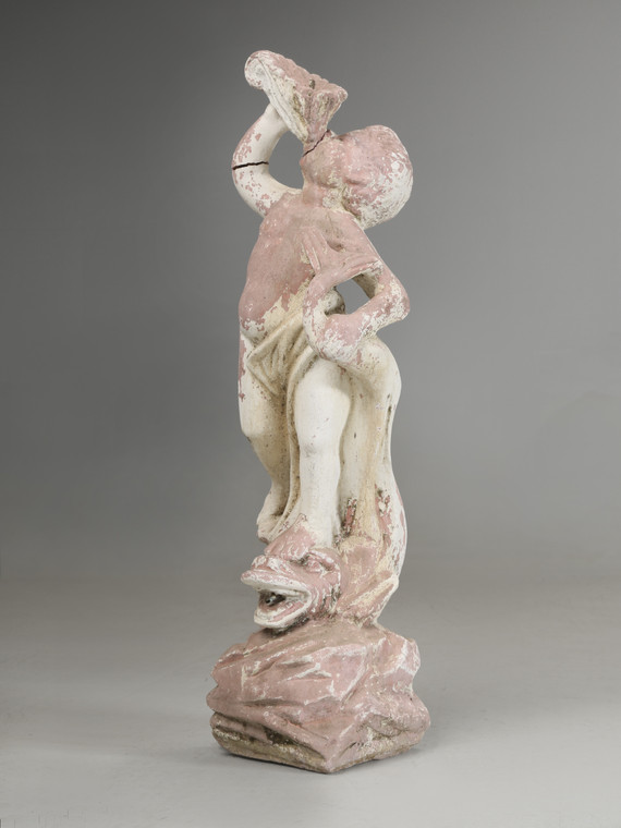 Antique English Garden Statue or Fountain with a Great Patina