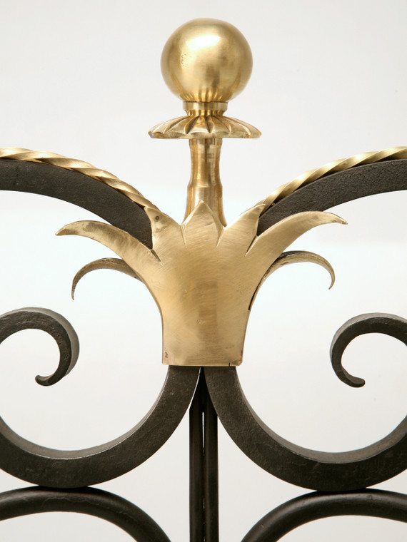 Steel & Brass Fireplace Screen NO Mesh - Floor Sample