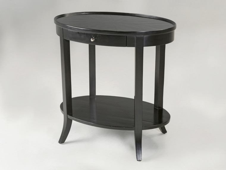 Vintage Black End Table