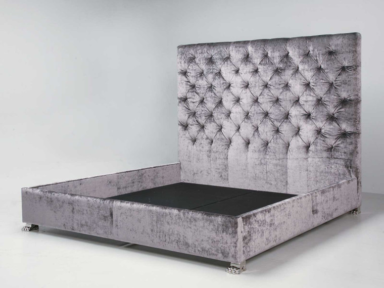 Custom Tufted Bed with Plush Upholstery