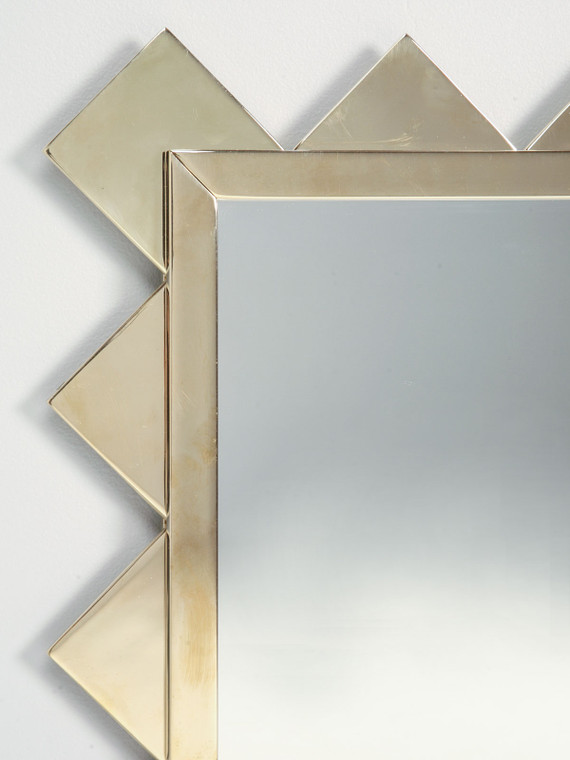 Shark Tooth Brass Mirror