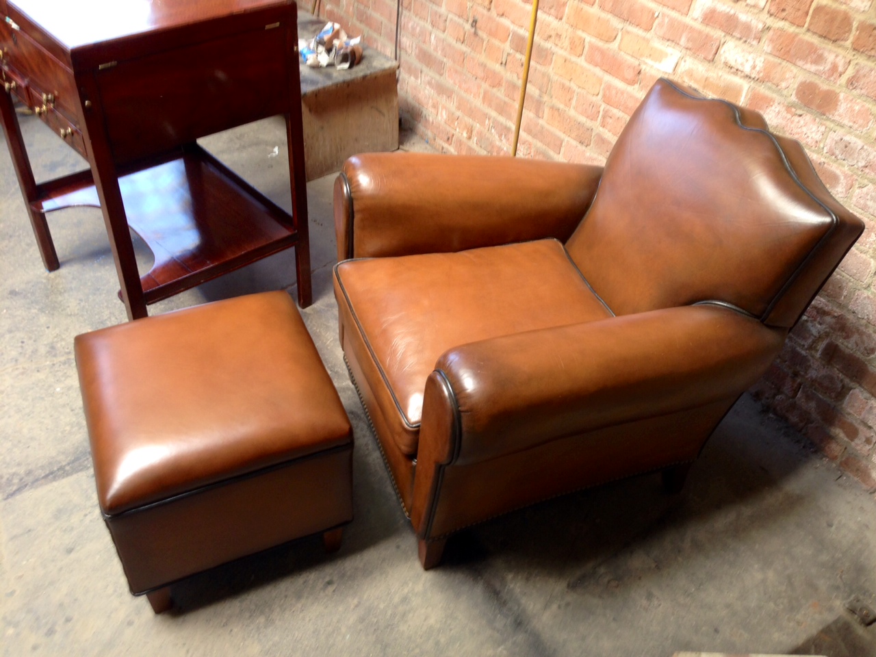 Antique Vintage French Club Chairs