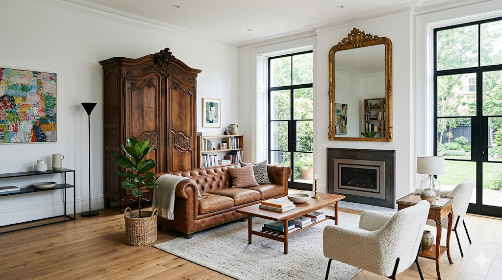How to Incorporate Antique Furniture Into Modern Interiors - Old Plank