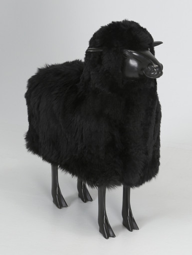 DimMoire Beloved sheep ロンT BLACK Old Plank Collection Baby Black Lamb | Old Plank