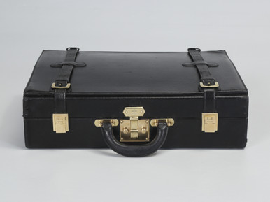 Vintage French Briefcase in Black Epi Leather from Louis Vuitton