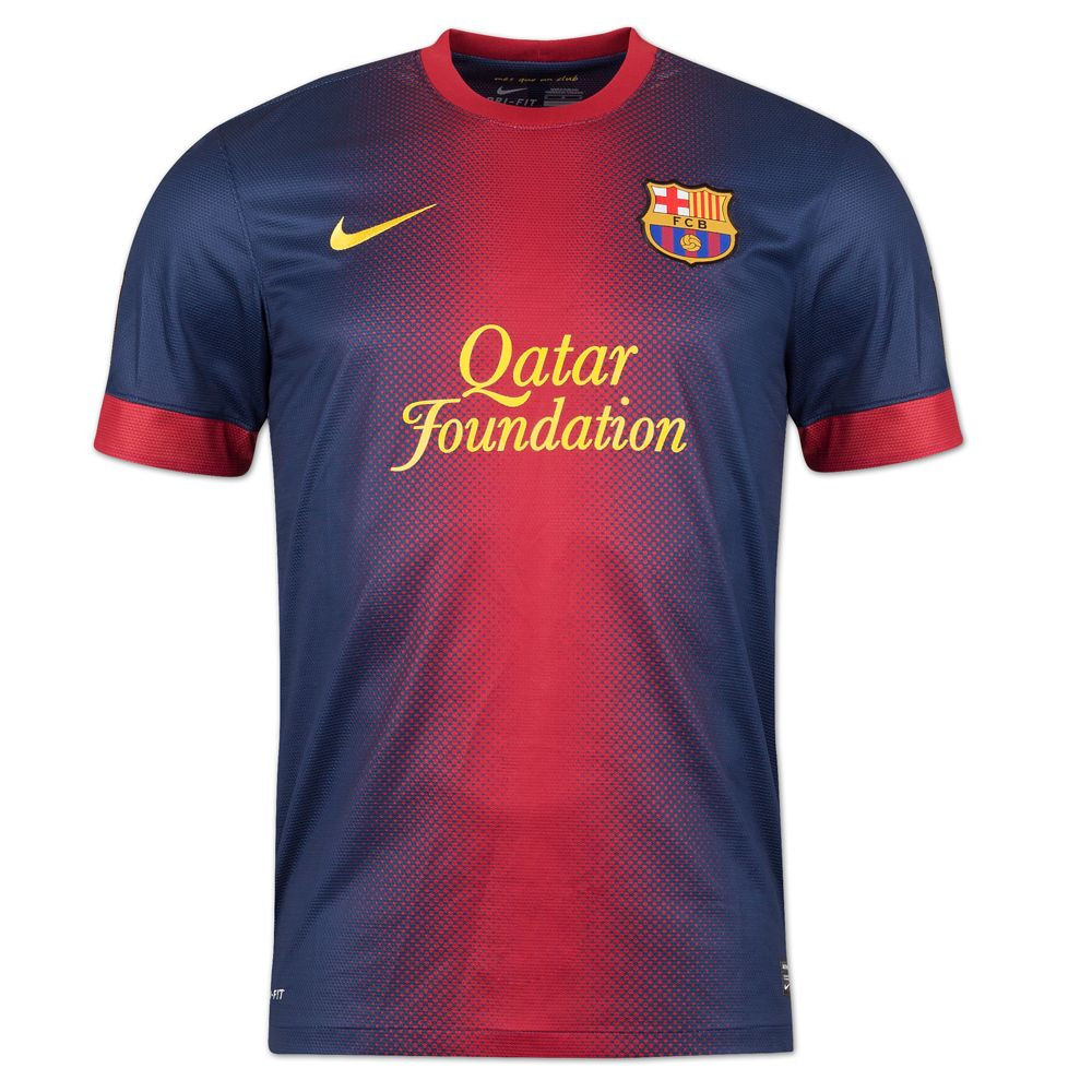 Barcelona 12/13 Men's Home Retro Shirt