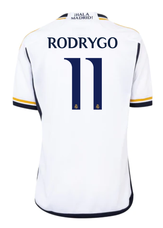 RODRYGO #11 Real Madrid 23/24 Kid's Home Shirt and Shorts