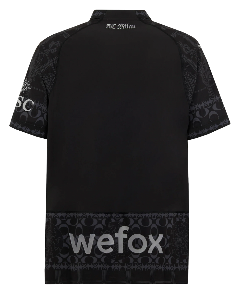 AC Milan X Pleasures 23/24 Authentic Men's Dark Shirt