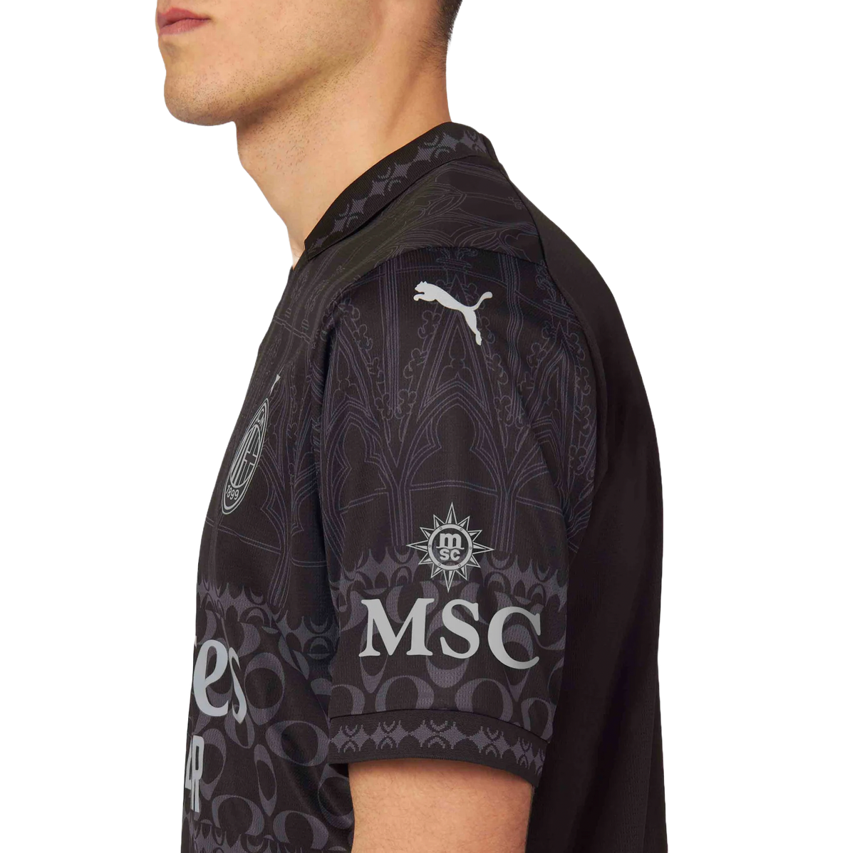 AC Milan X Pleasures 23/24 Stadium Men's Dark Shirt