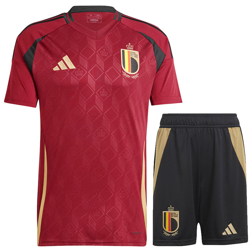 Belgium 2024 Kid's Home Shirt and Shorts