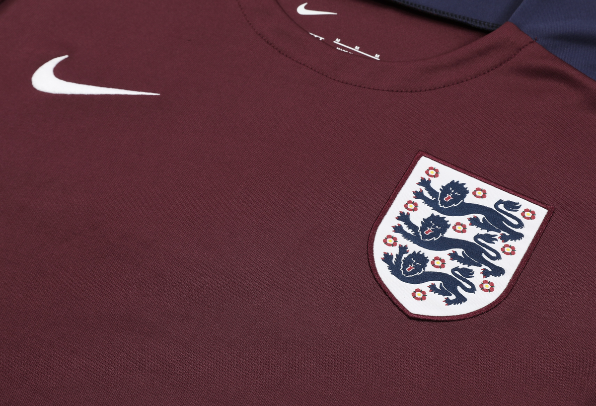 England 2024 Men's Bordeaux Training Shirt