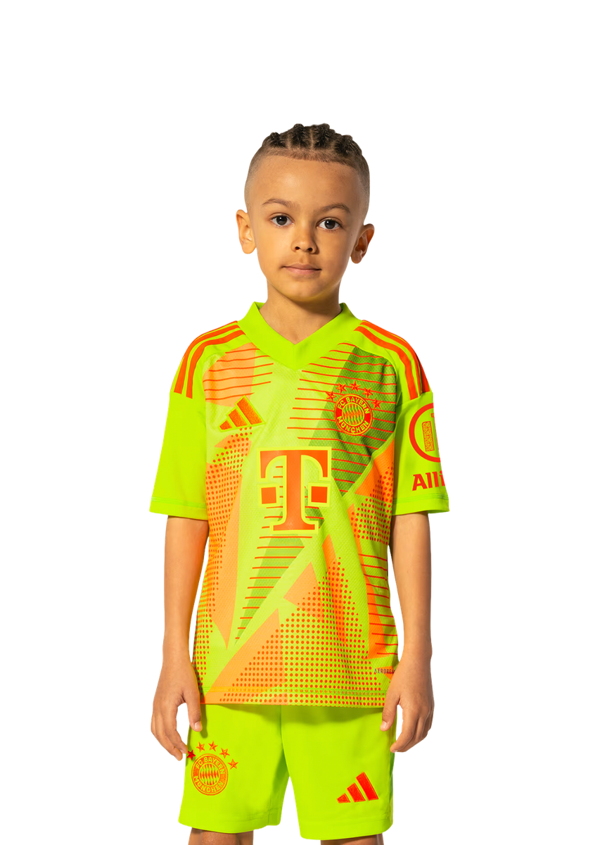 Bayern Munich 24/25 Kid's Home Goalkeeper Shirt and Shorts