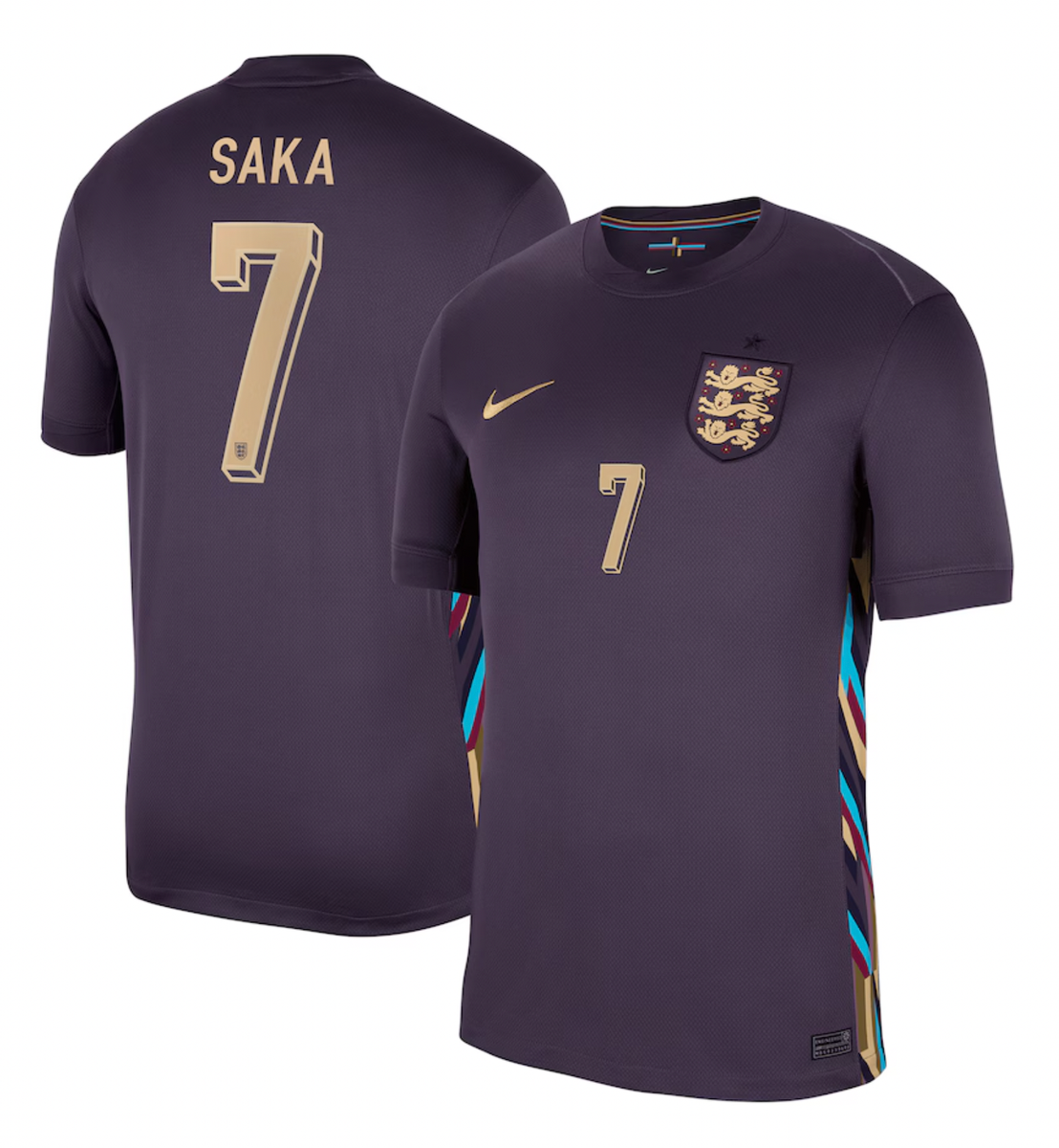 SAKA #7 England 2024 Stadium Men's Away Shirt