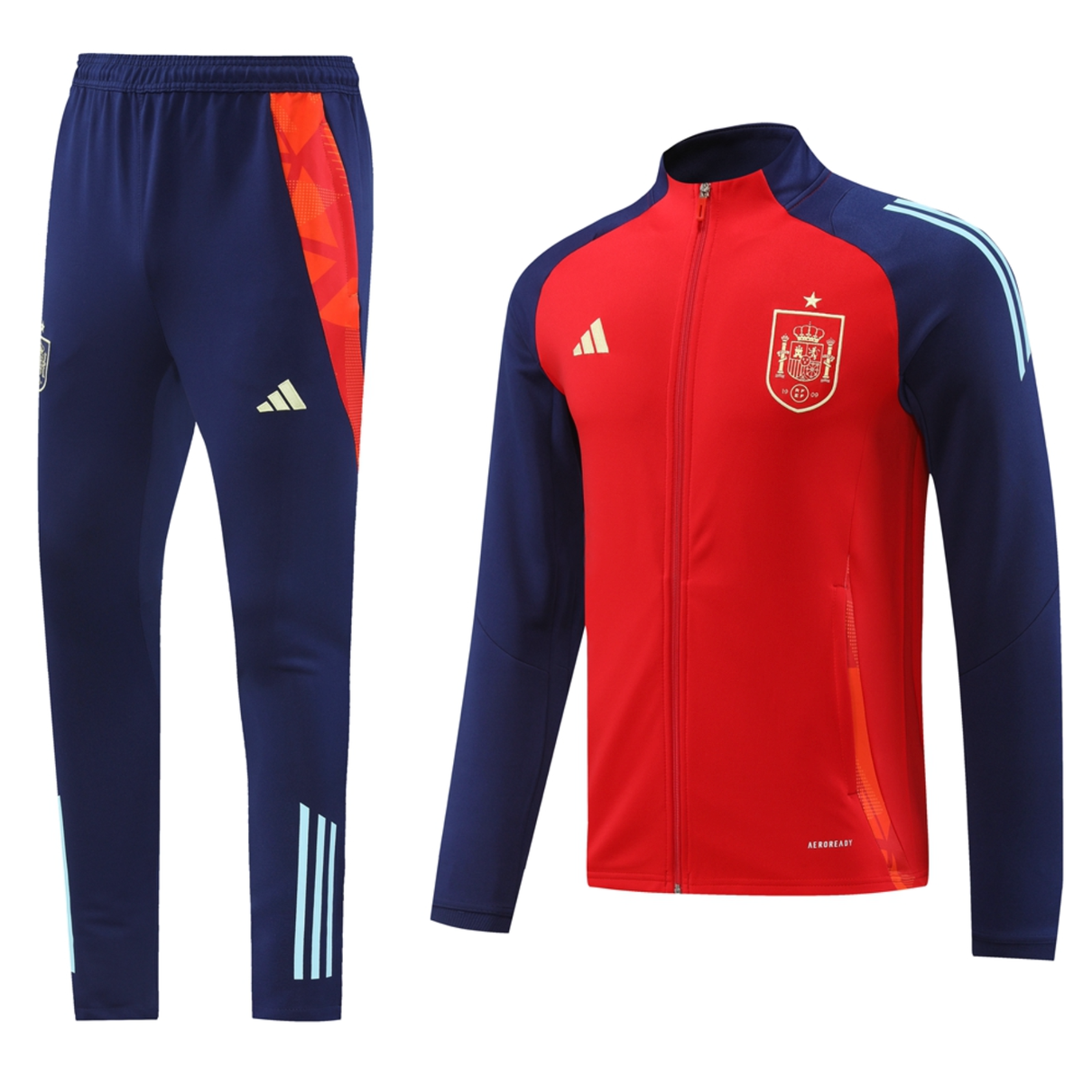 Spain 24/25 Men's Red Long Zip Jacket
