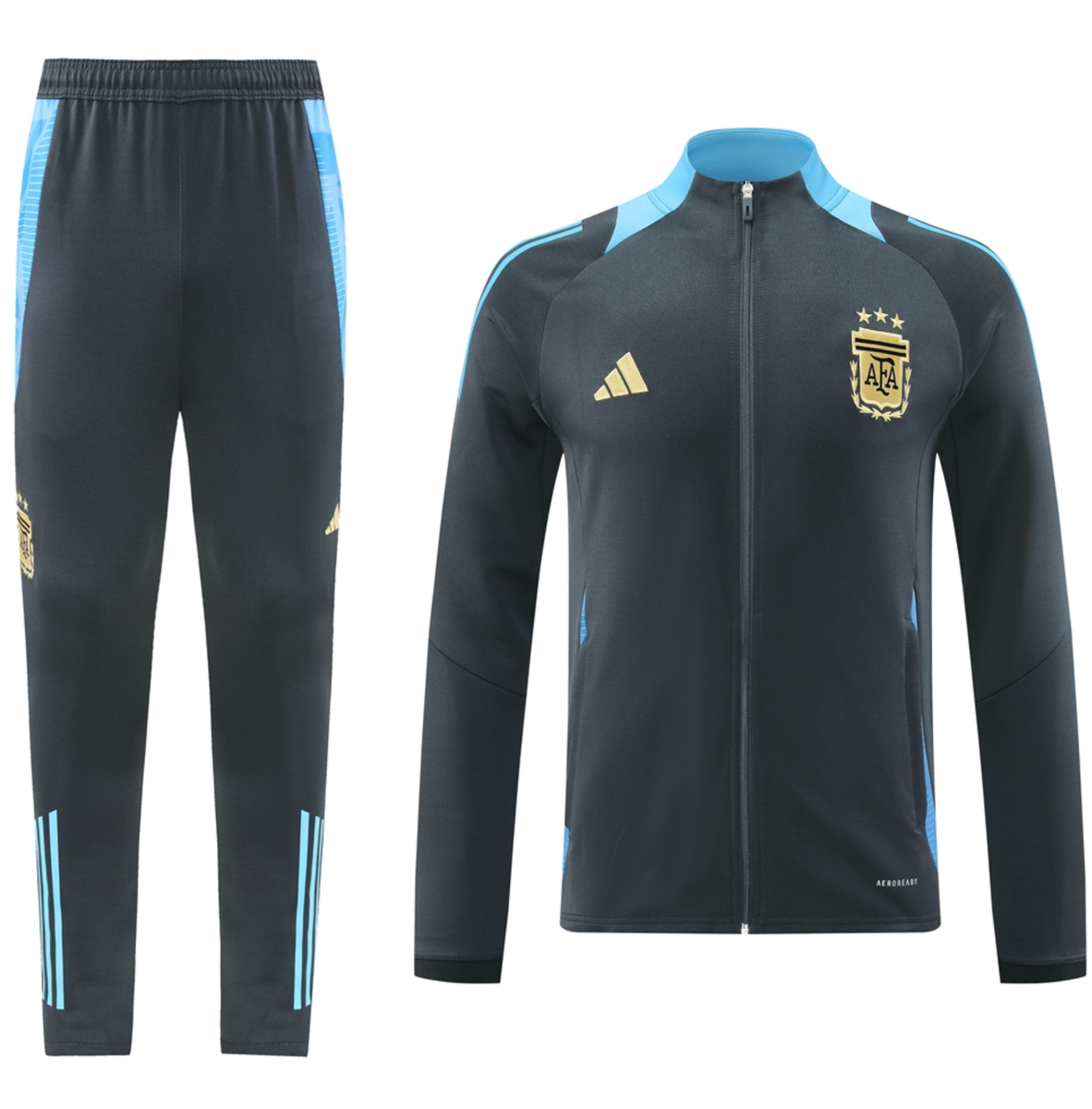 Argentina 24/25 Men's Gray Long Zip Jacket
