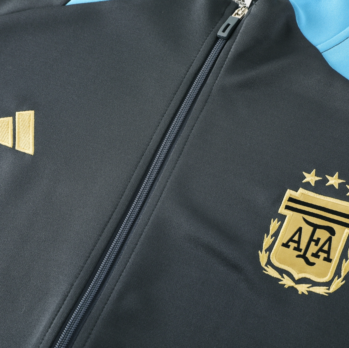 Argentina 24/25 Men's Gray Long Zip Jacket
