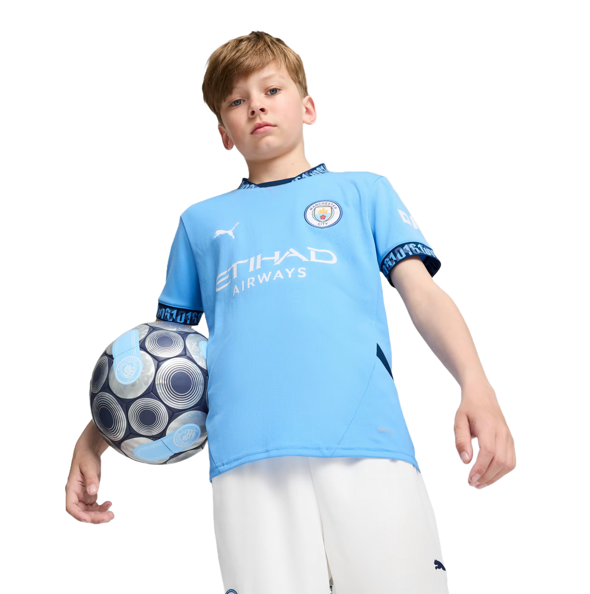 FODEN #47 Manchester City 24/25 Kid's Home Shirt and Shorts - PL Font
