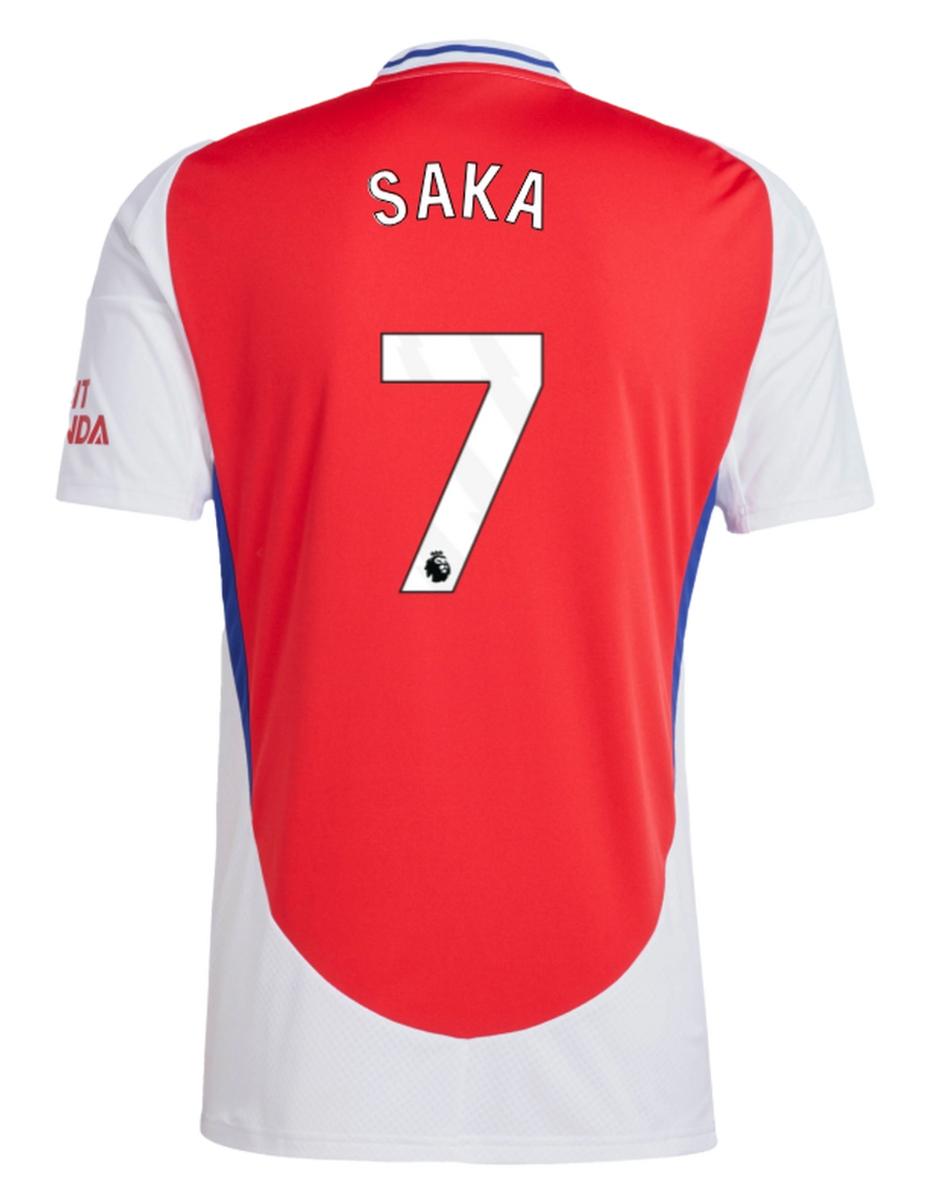 SAKA #7 Arsenal 24/25 Stadium Men's Home Shirt - PL Font