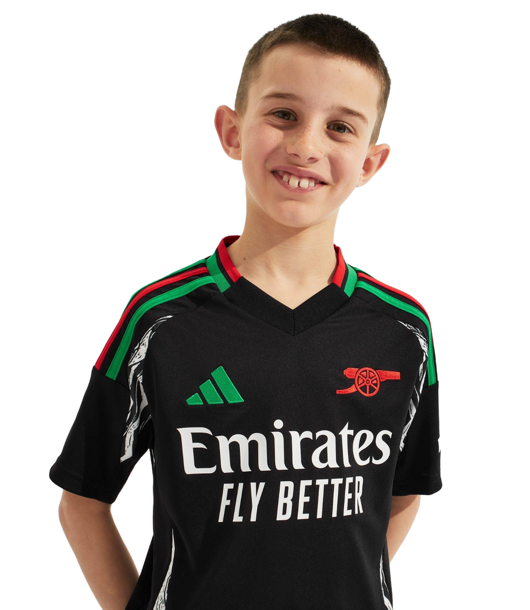 RICE #41 Arsenal 24/25 Kid's Away Shirt and Shorts - Arsenal Font