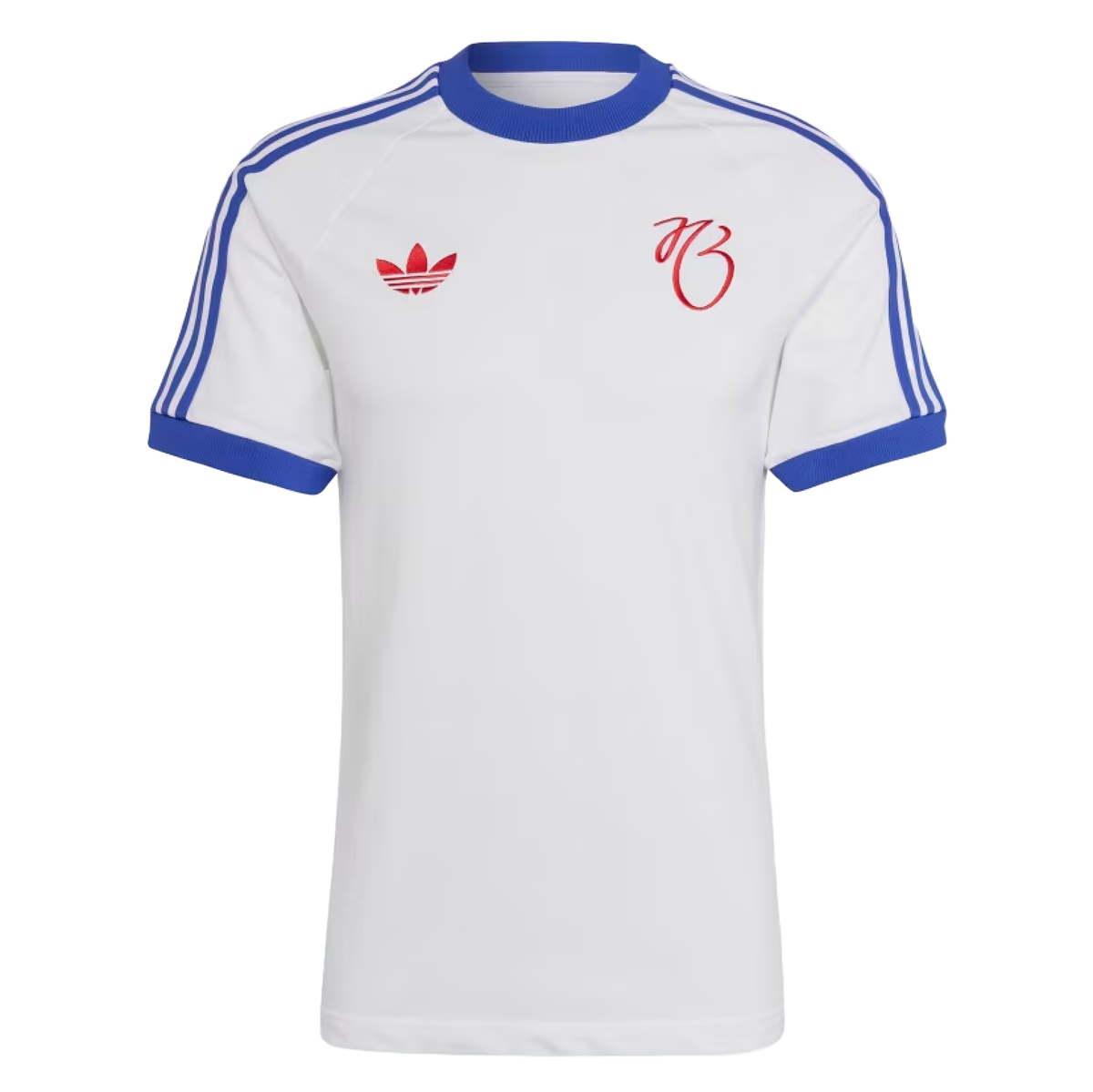 Real Madrid 24/25 Men's JB White 3-Stripes T-Shirt