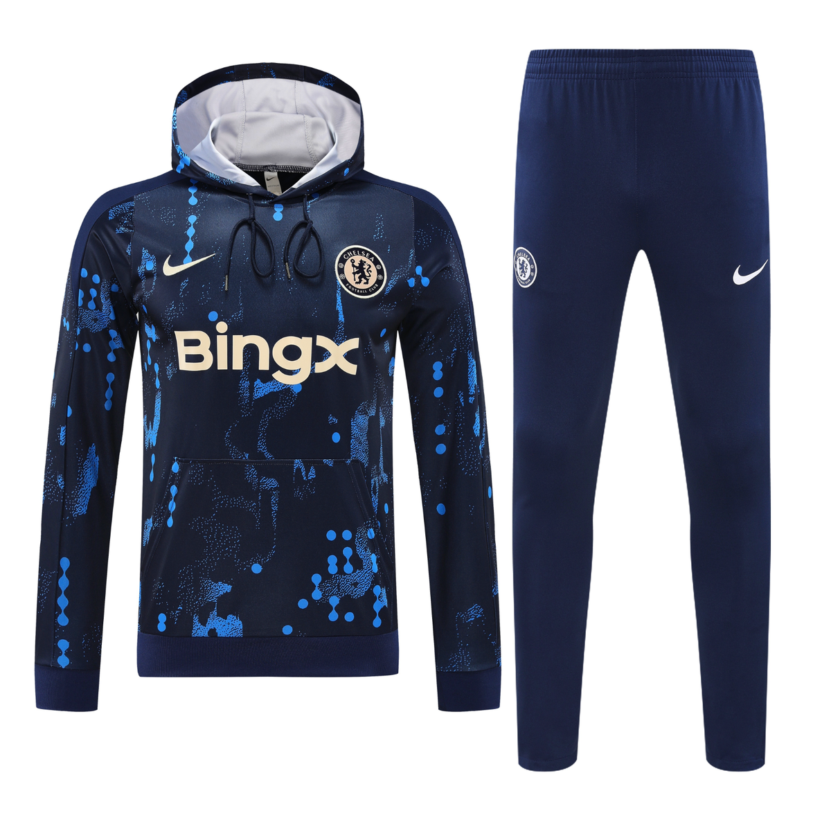 Chelsea 24/25 Men's Navy Pre-Match Hoodie Tracksuit