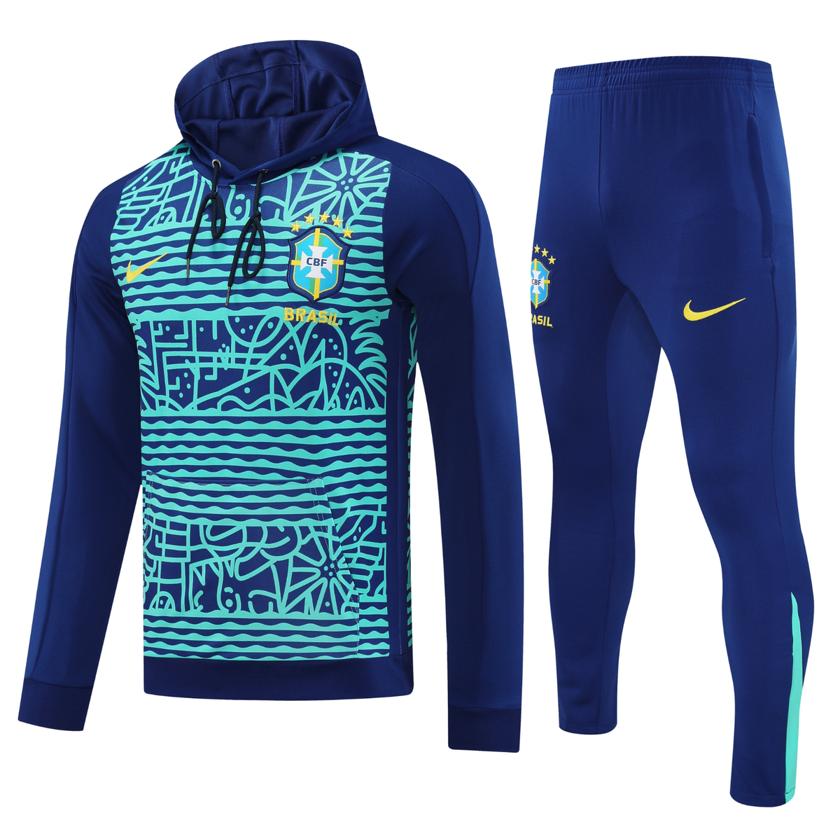 Brazil 24/25 Men's Pre-Match Hoodie Tracksuit