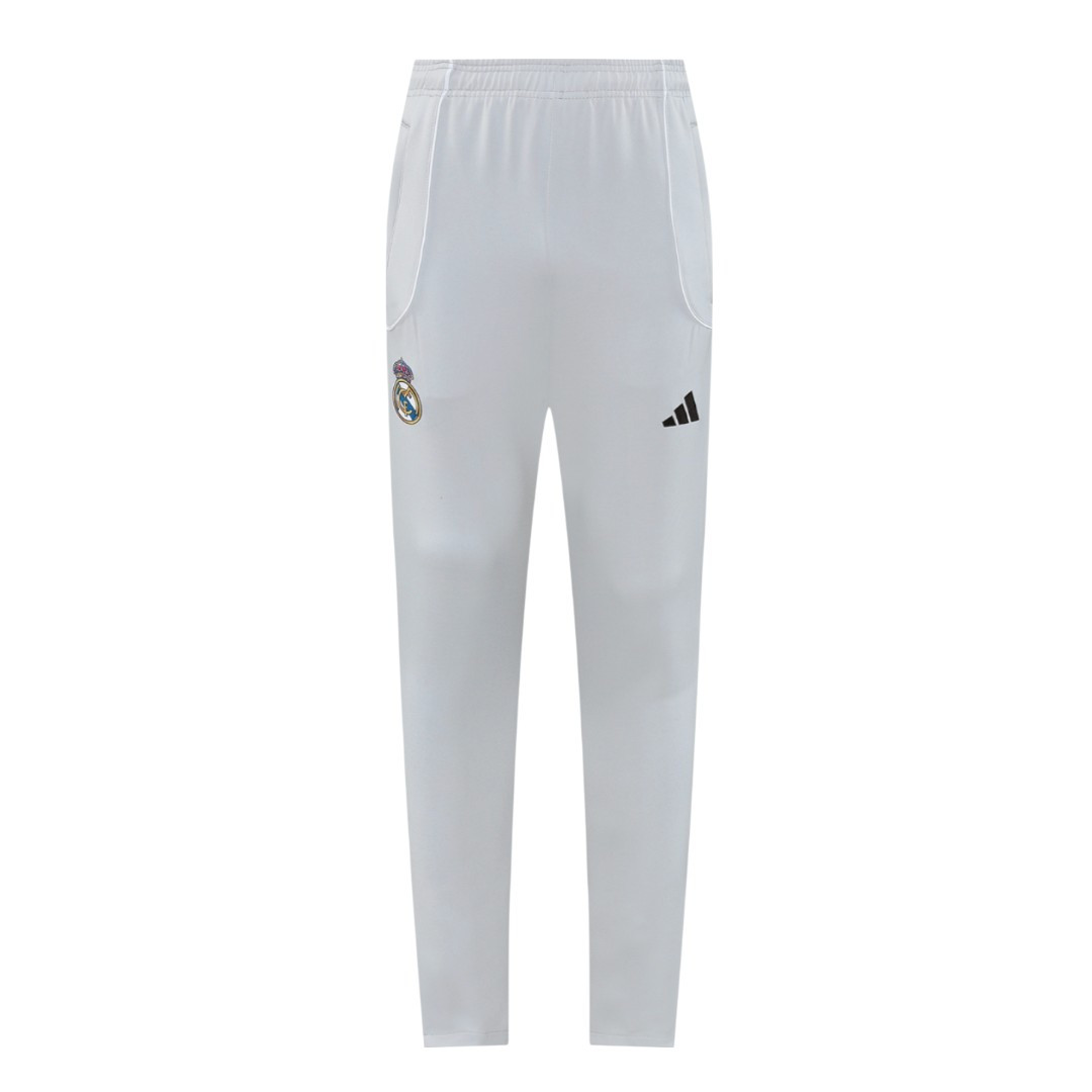 Real Madrid 25/26 Men's White Long Zip Jacket