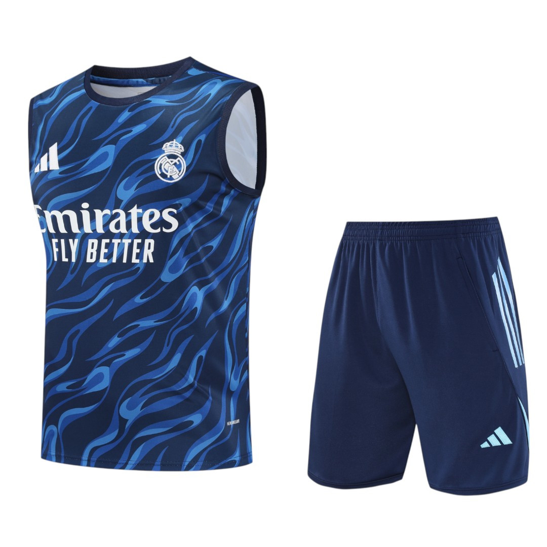 Real Madrid 25/26 Men's Blue Training Tank Top