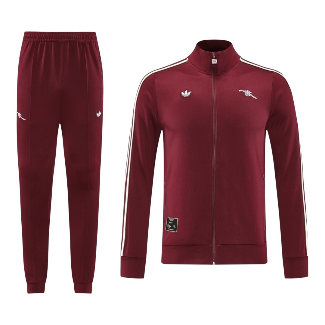Arsenal 25/26 Men's Maroon Long Zip Jacket