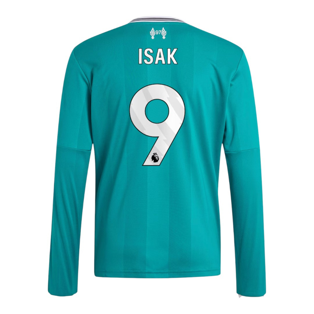 ISAK #9 Liverpool 25/26 Men's Third Long Sleeve Shirt - PL Font