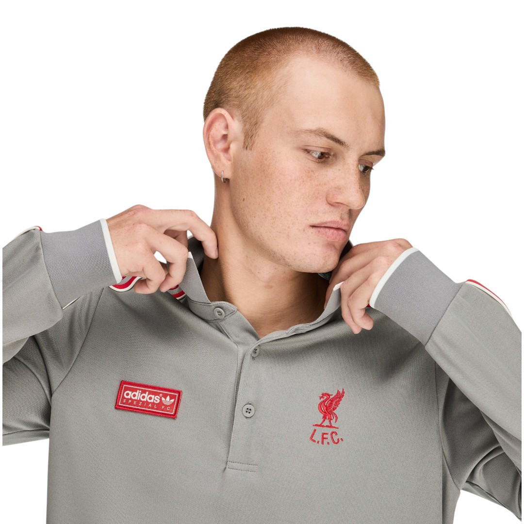 Liverpool x SPZL FC Men's Long Sleeve Polo Shirt