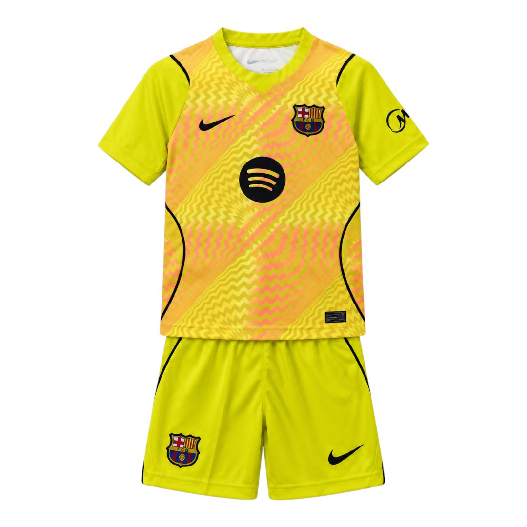 Barcelona 26/27 Kid's Yellow Goalkeeper Set