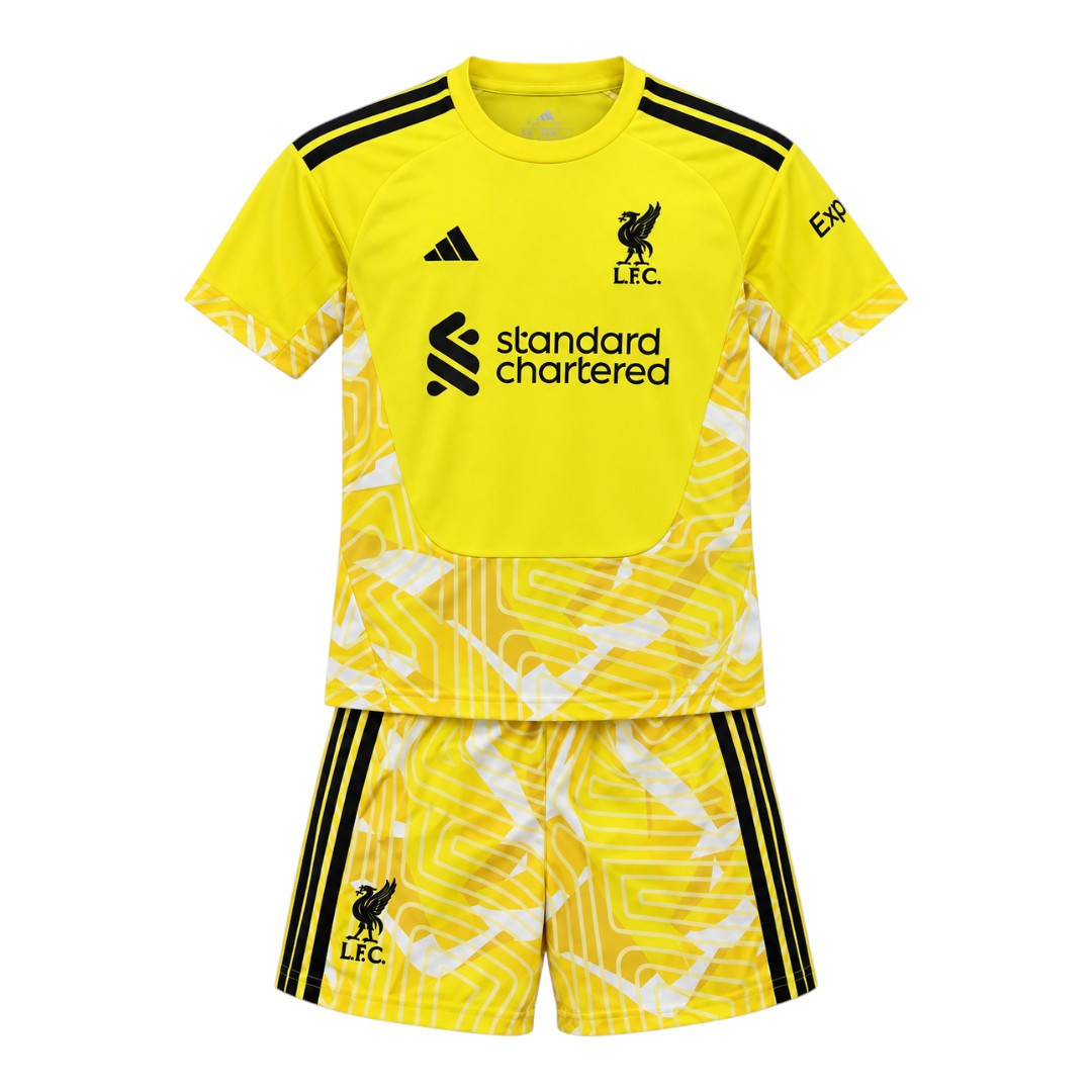 Liverpool 26/27 Kid's Yellow Goalkeeper Set