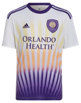 Orlando City SC 2022 Kid's Away Shirt and Shorts