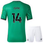 ISAK #14 Newcastle United 23/24 Kid's Away Shirt and Shorts - PL Font