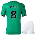 TONALI #8 Newcastle United 23/24 Kid's Away Shirt and Shorts - PL Font
