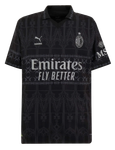 AC Milan X Pleasures 23/24 Authentic Men's Dark Shirt