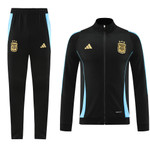 Argentina 24/25 Men's Black Long Zip Jacket