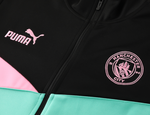 Manchester City 24/25 Men's Turquoise-Black Long Zip Jacket
