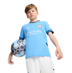 DE BRUYNE #17 Manchester City 24/25 Kid's Home Shirt and Shorts - PL Font