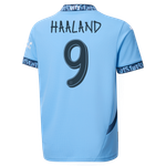 HAALAND #9 Manchester City 24/25 Kid's Home Shirt and Shorts - Man City Font