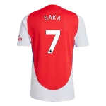 SAKA #7 Arsenal 24/25 Authentic Men's Home Shirt - PL Font