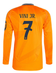 VINI JR #7 Real Madrid 24/25 Men's Away Long Sleeve Shirt