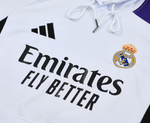 Real Madrid 24/25 Men's White Hoodie Tracksuit