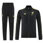 Mexico 2025 Men's Gold Black Long Zip Jacket