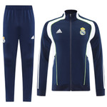 Real Madrid 25/26 Men's Navy-White Long Zip Jacket
