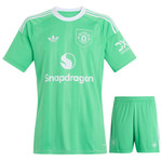 Manchester United 25/26 Kid's Green Goalkeeper Mini-Kit
