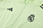 Real Madrid 25/26 Men's Lime Green Long Zip Windbreaker