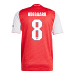 ØDEGAARD #8 Arsenal 25/26 Authentic Men's Home Shirt - Arsenal Font