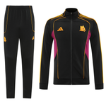AS Roma 25/26 Men's Black Long Zip Jacket